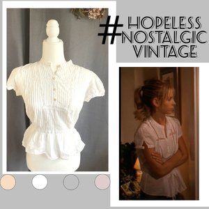 White sheer Marc Jacobs blouse ASO Buffy Summers